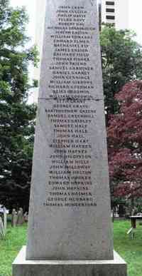 John CROW - Memorial to the Founders of Hartford, Connecticut