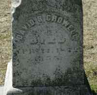 David S. CROWELL - Grave