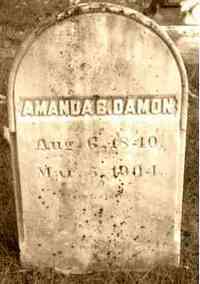 Amanda B COX - Grave Cambridge Memorial Garden Cemetery Cambridge, Somerset Co, Maine