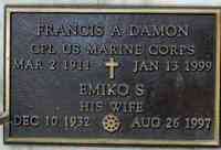 Francis DAMON - Grave
