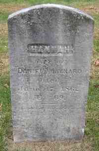 Hannah DAMON - Grave