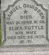 Samuel DAVIDSON - Grave