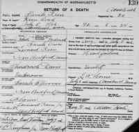 Sarah DAVIS - Death record