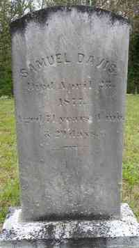 Samuel DAVIS - Grave