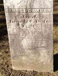 Samuel DAWSON - Grave