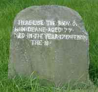 John DEANE - Grave