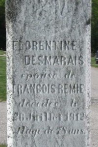 Florentine DESMARAIS - Grave