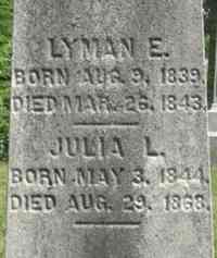 Julia Lyman DICKINSON - Grave