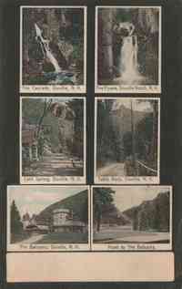 Dixville, New Hampshire, USA - Views from Dixville and Dixville Notch:
The Cascade, The Flue, Cold Spring, Table Rock, The Balsams