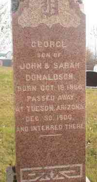 George DONALDSON - Grave
