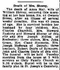 Anna May DOYLE - The Auburn Citizen Auburn, New York May 12, 1923