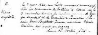 Marie Charlotte DRYSDALE (DRESDELL) - Baptism