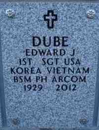 Edward J DUBE - Grave
