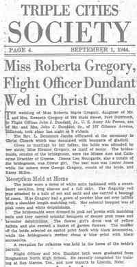 John Joseph DUNDON - Binghamton Press Binghamton, New York September 1, 1944