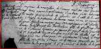 Jean-Baptiste DUQUET dit DESROSIERS - 1683 Marriage - Saint-Francois-de-Sales, Neuville, QC, Canada
