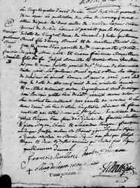 Françoise JEREMIE dite DOUVILLE - 1741 marriage