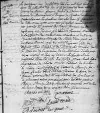 Marie-Madeleine DUVAL - 1706 marriage