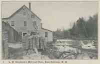Sullivan, New Hampshire, USA - L. H. Goodnow's Mill and Dam, East Sullivan