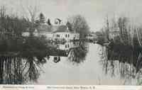 Weare, New Hampshire, USA - Mill Pond from Depot, East Weare, N.H., 1917