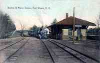 Weare, New Hampshire, USA - Boston & Maine Station, East Weare, N.H.