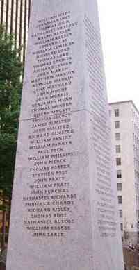 James ENSIGN - Hartford, CT founders monument