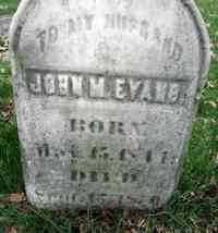 John M. EVANS - Grave