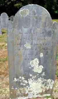 Sarah FARRAR - Grave Inscription: In memory of MRS. SARAH CONANT, widow of MR. JOHN CON- ANT who died 27 March 1799 in the 85 year of her age. Stop passe