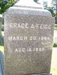 Grace Augusta FEIGE - Pittsfield Cemetery, Pittsfield, Massachusetts
