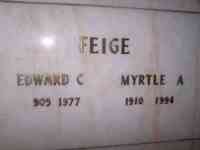 Myrtle Norma ATHERTON - Thanks to Robert Adlet Plot: Section 28, Lot Mausoleum 1 Inside