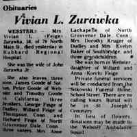 Vivian Louise FEIGE - The Evening News Southbridge, Massachusetts Tuesday, December 28, 1976