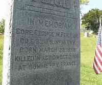 George William FEIGE - Grave of George W. Feige Jr. - Mount Zion Cemetery, Webster, MA