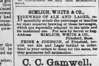 Carl "Charles" FEIGE - Gimlich, White & Co. Feige & Johnson June 9, 1880