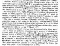 William FELLOWS - The New England Historical and Genealogical Register . (Online db: NewEnglandAncestors.org, New England Historic Genealogical Society, 2001-2009), (Or