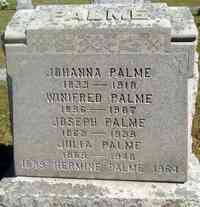 Joseph PALME - Grave
