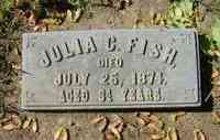 Julia C. FISH - Grave