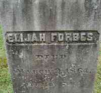 Elijah FORBES - Grave