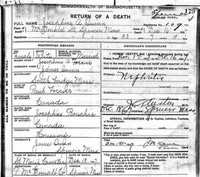 Josephine FORCIER - Death