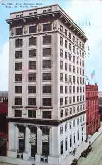 Fort Worth, Texas, USA - First National Bank Bldg., 1910