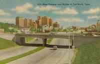 Fort Worth, Texas, USA - West Freeway and Skyline of Fort Worth, Texas