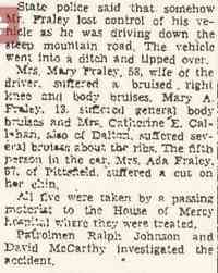 Ada A FRALEY - North Adams Transcript North Adams, Massachusetts Thursday, August 12, 1948