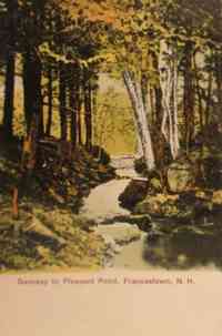 Francestown, New Hampshire, USA - Gateway to Pleasant Pond