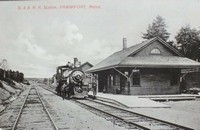 Frankfort, Maine, USA - B.& A.R.R. Station, Frankfort, Maine