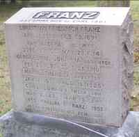 Carl Johann FRANZ - Grave