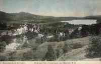 Freedom, New Hampshire, USA - Birds-eye View of Loon Lake and Freedom, N.H.
