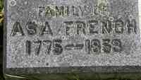 Asa FRENCH - Grave
