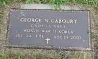 George Napoleon GABOURY - Grave - Sacred Heart Cemetery, Webster, Massachusetts