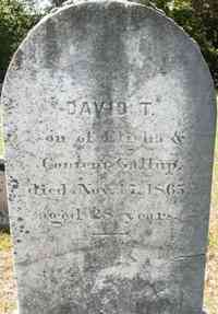 David T GALLUP - Grave