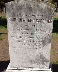 John Howland GARDINER - Grave