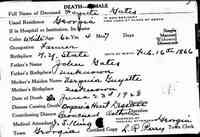 Lafayette D GATES - Vermont State Archives and Records Administration; Montpelier, Vermont; Vermont Death Records, 1909-2008