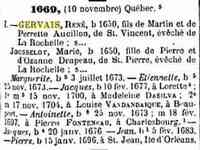 Jean-Baptiste GERVAIS - Title Dictionnaire généalogique des familles canadiennes depuis la fondation de la colonie Dictionnaire généalogique des familles canadiennes depuis